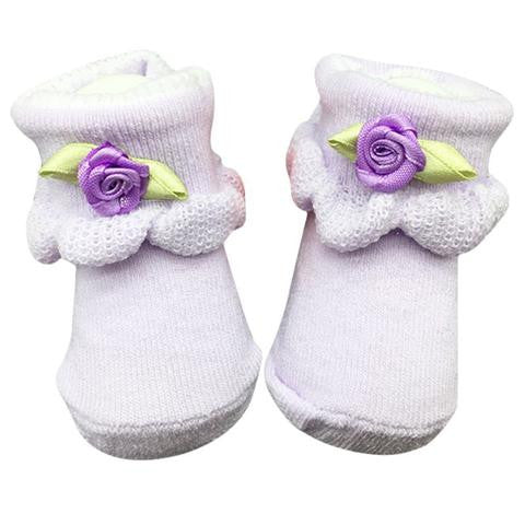Premium Lace Ankle Socks For Baby Girl(0~6 Months)