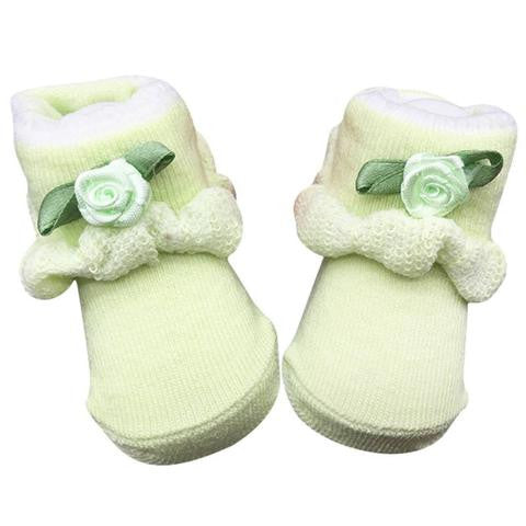 Premium Lace Ankle Socks For Baby Girl(0~6 Months)