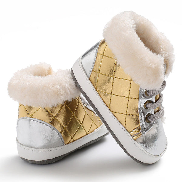 2019 Fashion Style Winter Fleece Baby Boots For Girls & Boys