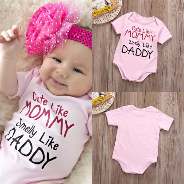 New Fashion Baby Girls Summer Bodysuit ( 0-18M )