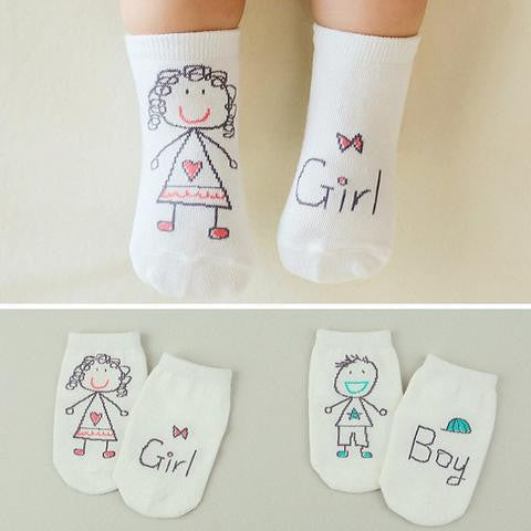 Newborn Cotton Boys Girls Cute Anti-slip Socks