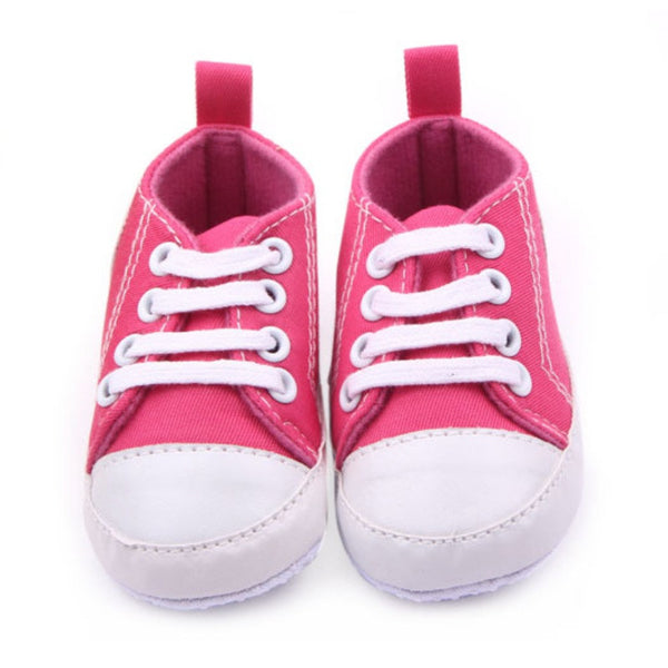 FREE : Infant Toddler Canvas Sneakers Baby Boy Girl Soft Sole Crib Shoes First Walkers for 0-12M! Just Pay Shipping!