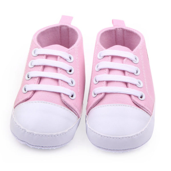 FREE : Infant Toddler Canvas Sneakers Baby Boy Girl Soft Sole Crib Shoes First Walkers for 0-12M! Just Pay Shipping!