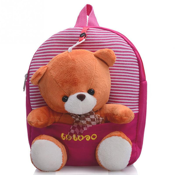 Showroom 2017 Children school bags backpack kindergarten girls boys kid backpack cute cartoon toys bear ribbons bow mochila escolar