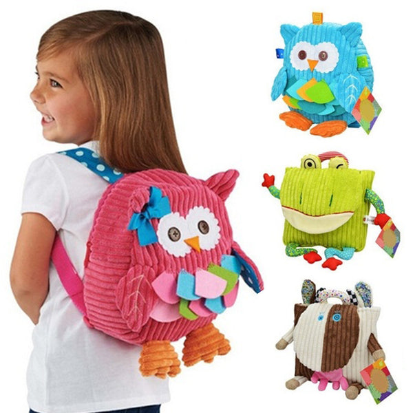 [New Arrival] !! Pink Owl Cute Animal Cartoon Kids Backpack With Comfortable Straps