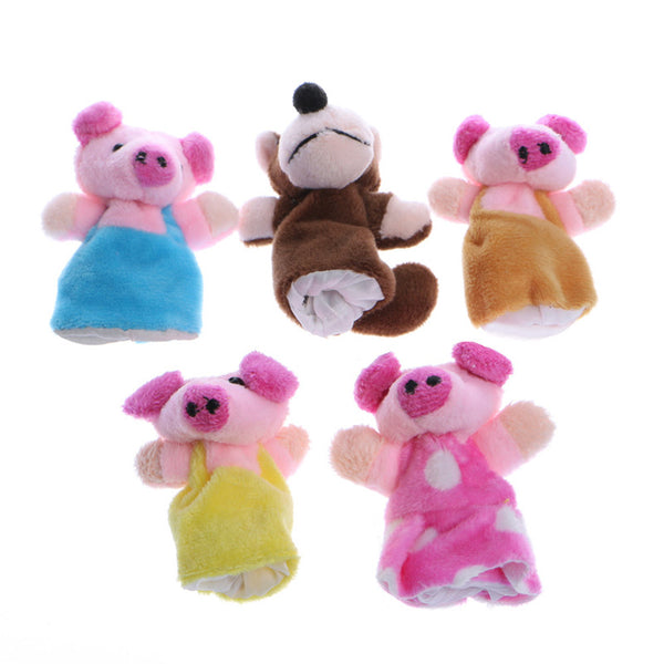 [SAVE 30% + FREE SHIPPING] Storytelling : Baby Three Little Pigs Finger Puppets (8pcs/Set)