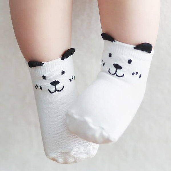 Newborn Cotton Boys Girls Cute Anti-slip Socks