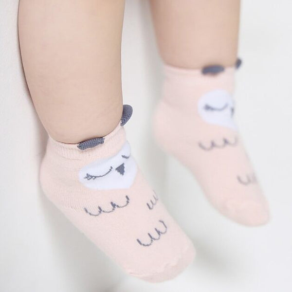 Newborn Cotton Boys Girls Cute Anti-slip Socks