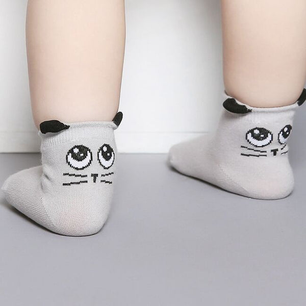 Newborn Cotton Boys Girls Cute Anti-slip Socks