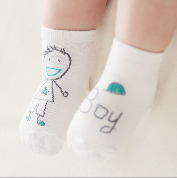 Newborn Cotton Boys Girls Cute Anti-slip Socks