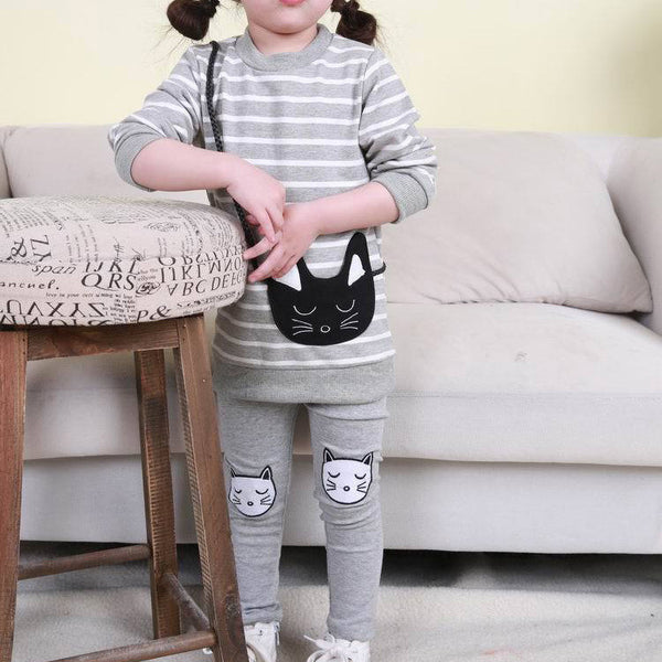 Girl's Striped Clothing Sets
