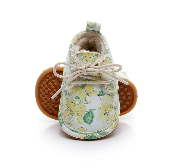 Fashion Floral Style Winter Fleece Boots