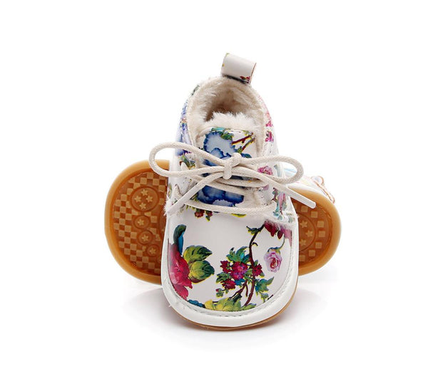 Fashion Floral Style Winter Fleece Boots