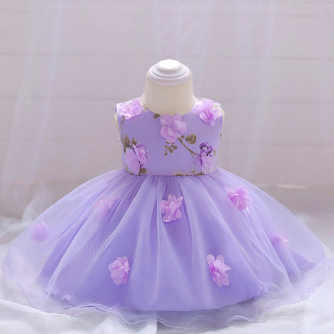 Baby Girl Dress Summer Flower Dress (3 - 24 Months)