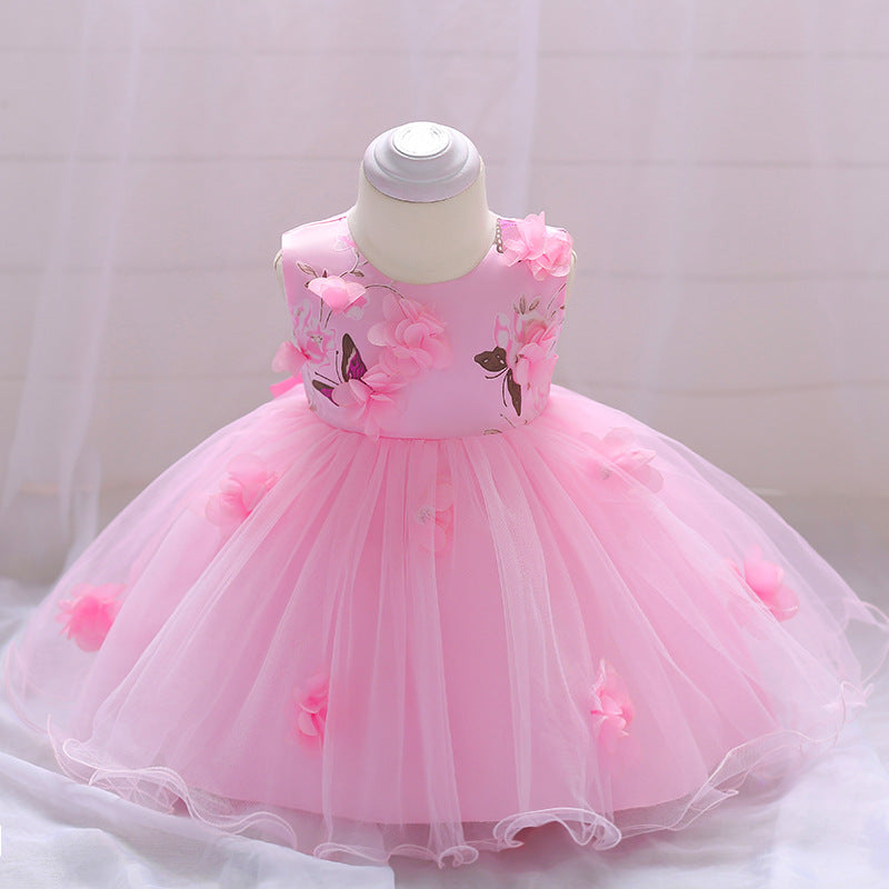 Baby Girl Dress Summer Flower Dress (3 - 24 Months)