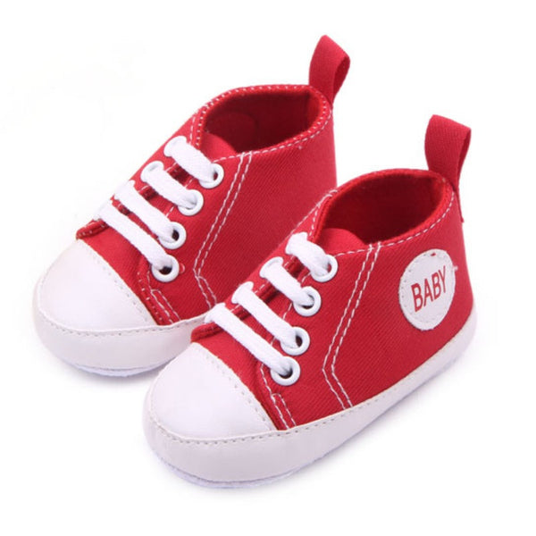 FREE : Infant Toddler Canvas Sneakers Baby Boy Girl Soft Sole Crib Shoes First Walkers for 0-12M! Just Pay Shipping!
