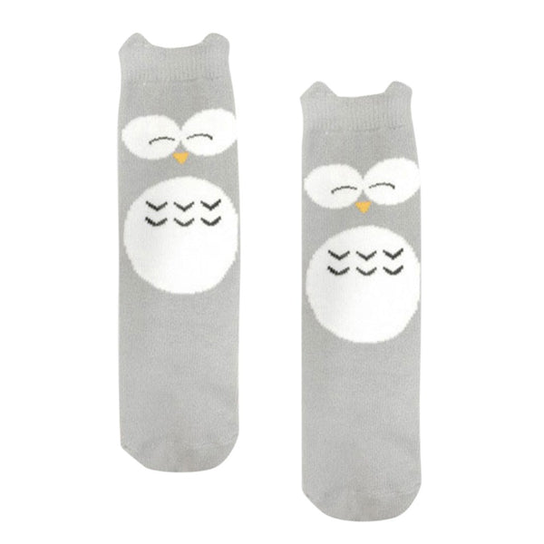 Baby Socks Girl Boy Animal Cotton Socks (10-24Months) (Anti-slip, Knee High)