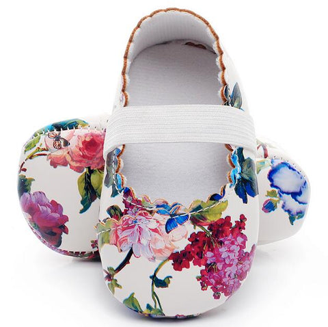 60 Mins Flash Sale ---- Floral Style Soft PU Leather Baby Girls Shoes