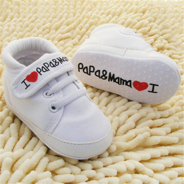 Baby Soft Canvas Stylish Sneaker Shoes (0-18M)! On Sale