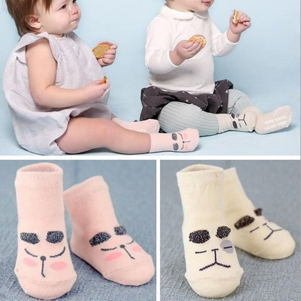 Newborn Cotton Boys Girls Cute Anti-slip Socks