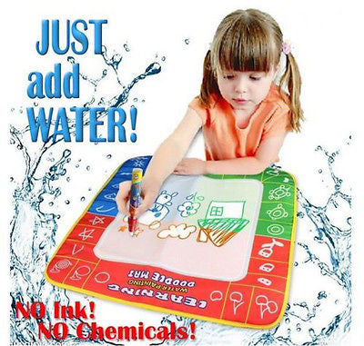 4 color Mini Water Drawing Mat Set (1 x Magic Pen + 1 x Water Drawing board)