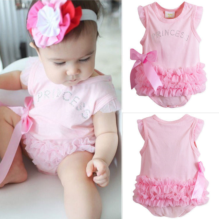 Baby Girls Princess Cotton Bodysuit