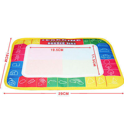 4 color Mini Water Drawing Mat Set (1 x Magic Pen + 1 x Water Drawing board)