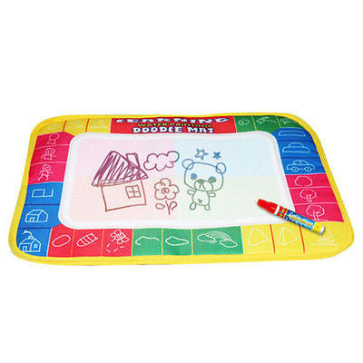 4 color Mini Water Drawing Mat Set (1 x Magic Pen + 1 x Water Drawing board)