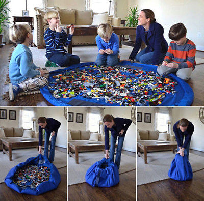 Fashion Practical Portable Kids Toy Storage Bag and Play Mat Toys Organizer (On Sale)