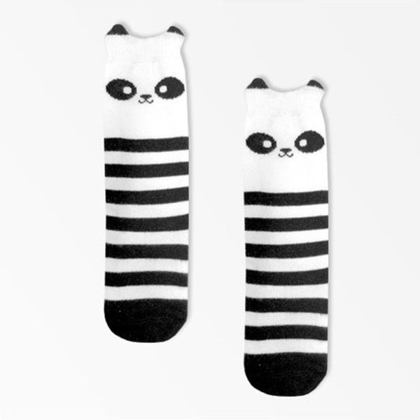 Baby Socks Girl Boy Animal Cotton Socks (10-24Months) (Anti-slip, Knee High)