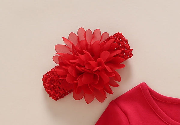 2019 Baby Girls Lace Red Classic Dress Set (0-2years) FLASH SALE [Over 50% OFF + Free Shipping]