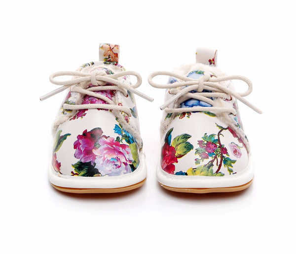 Fashion Floral Style Winter Fleece Boots