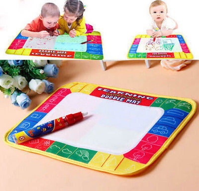 4 color Mini Water Drawing Mat Set (1 x Magic Pen + 1 x Water Drawing board) On Sales!