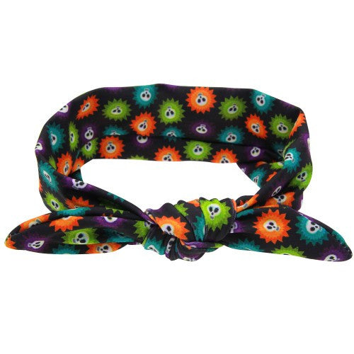 Girl DIY Rabbit Ears Headband cartoon pattern dot Turban Knot Headwrap Hair Band Halloween gift