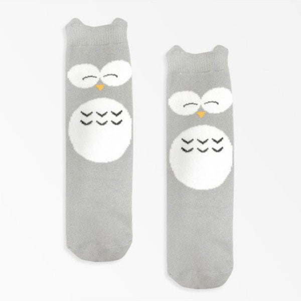 Baby Socks Girl Boy Animal Cotton Socks (10-24Months) (Anti-slip, Knee High)