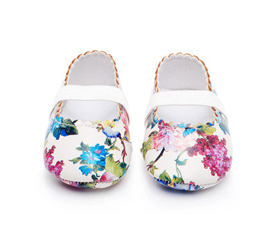 60 Mins Flash Sale ---- Floral Style Soft PU Leather Baby Girls Shoes