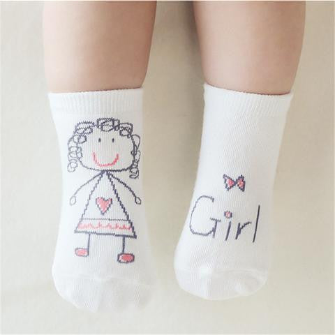 Newborn Cotton Boys Girls Cute Anti-slip Socks