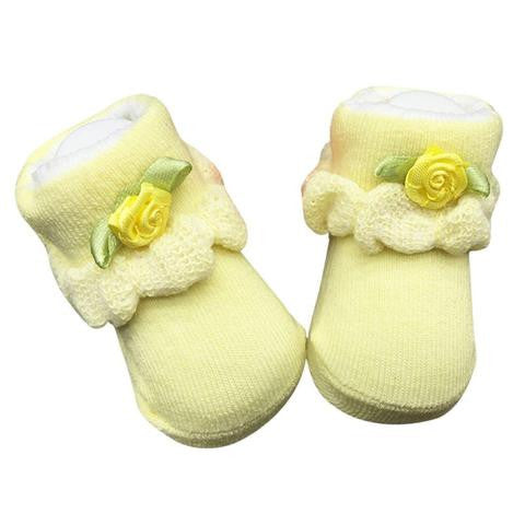 Premium Lace Ankle Socks For Baby Girl(0~6 Months)