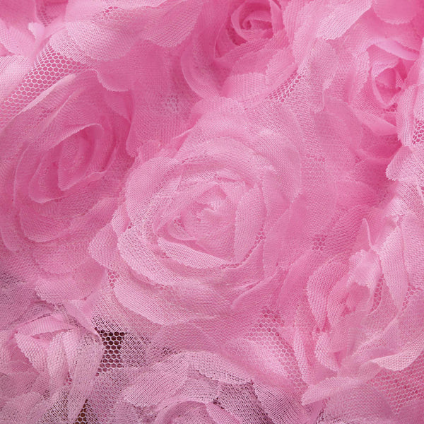 2019 New Baby Girls Pink Flower Dresses (0-5 Years)