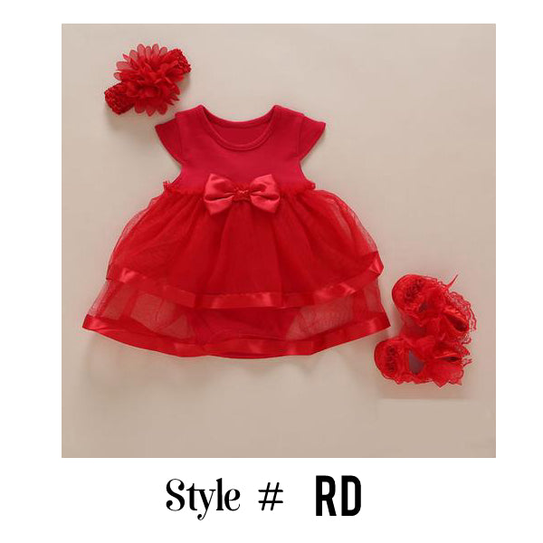 2019 Baby Girls Lace Floral Dress Set (0-2years) [40% Off + Free Shipping]