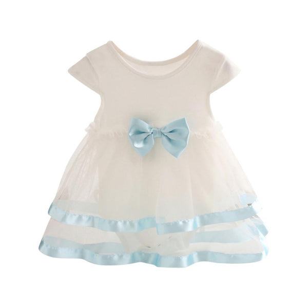 Newborn Baby Girl Cotton Bow Dresses