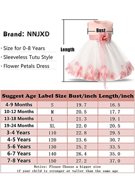 Little Girls’ 3D Flower Formal Wedding Bridesmaid Party Dress Sequin Dress Princess Tulle Dresses (Warm Color Series)