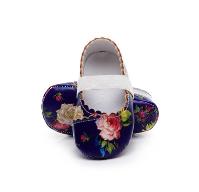 60 Mins Flash Sale ---- Floral Style Soft PU Leather Baby Girls Shoes