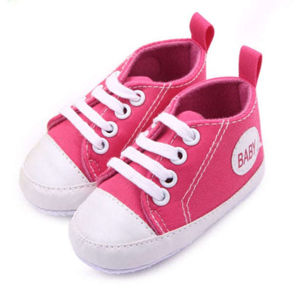FREE : Infant Toddler Canvas Sneakers Baby Boy Girl Soft Sole Crib Shoes First Walkers for 0-12M! Just Pay Shipping!