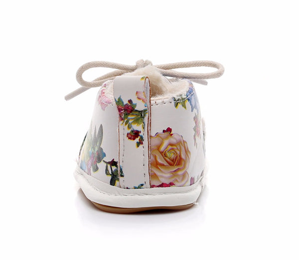 Fashion Floral Style Winter Fleece Boots