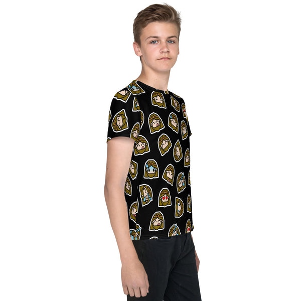 Jesus Emoji Youth crew neck t-shirt