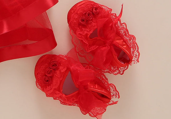 2019 Baby Girls Lace Red Classic Dress Set (0-2years) FLASH SALE [Over 50% OFF + Free Shipping]