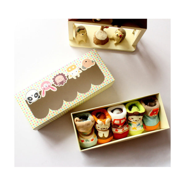 Christmas Gift Box Set For Newborn (5-Non-slip Sock)