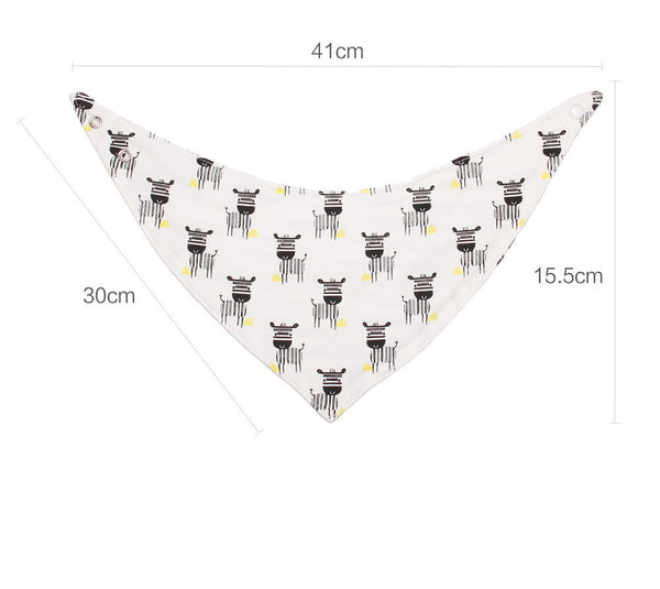 Infant Cartoon Fashion Triangle Scarf Waterproof Bibs