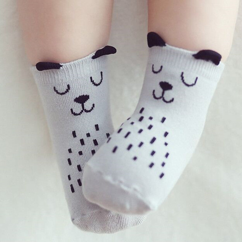 Newborn Cotton Boys Girls Cute Anti-slip Socks